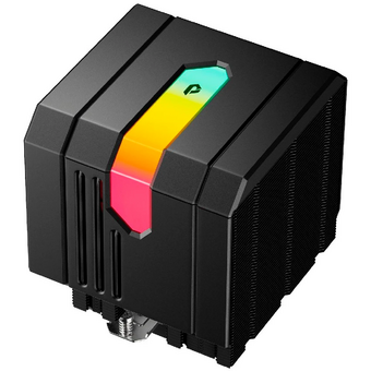  Кулер upHere UP2KC8 Black / 8HPx6mm, 280W TDP, dual tower, 2x120mm fans, 600-1650RPM, 68 CFM, 25dBA, ARGB cover 