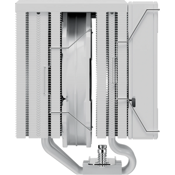  Кулер upHere UE2T6 White / 6HPx6mm, 265W TDP, dual tower, 2x120mm fans, 600-1650RPM, 68 CFM, 25dBA 