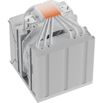  Кулер upHere UE2T6 White / 6HPx6mm, 265W TDP, dual tower, 2x120mm fans, 600-1650RPM, 68 CFM, 25dBA 
