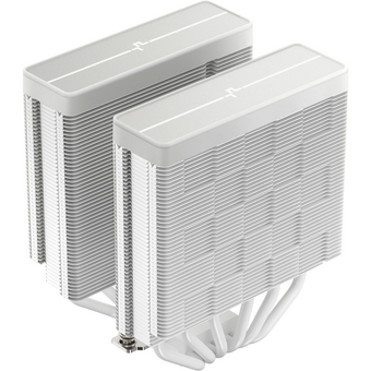  Кулер DEEPCOOL AG620 WH ARGB V2 LGA20XX/1700/1200/115X/AM5/AM4 (TDP 260W, PWM, ARGB Dual Fan 120mm, 6 тепл. трубок, белый) Ret 