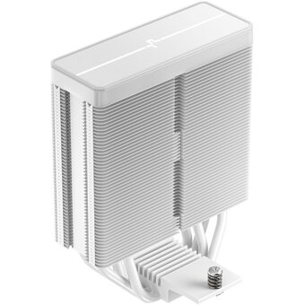  Кулер DEEPCOOL AG400 WH ARGB V2 LGA1851/1700/1200/115X/AM5/AM4 (TDP 220W, PWM, ARGB Fan 120mm, 4 тепл. трубки, белый) Ret 