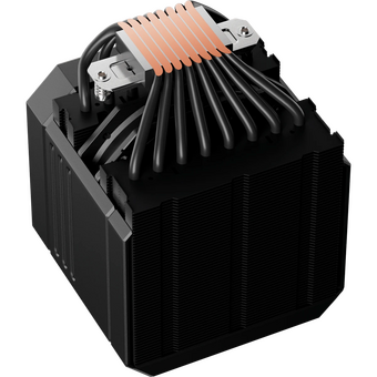  Кулер upHere UP2KC8C Black ARGB / 8HPx6mm, 280W TDP, dual tower, 2x120mm ARGB fans, 600-1650RPM, 68 CFM, 25dBA 