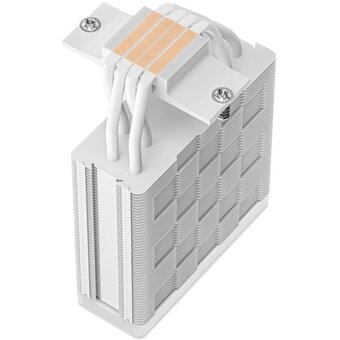  Кулер DEEPCOOL AG400 WH ARGB V2 LGA1851/1700/1200/115X/AM5/AM4 (TDP 220W, PWM, ARGB Fan 120mm, 4 тепл. трубки, белый) Ret 