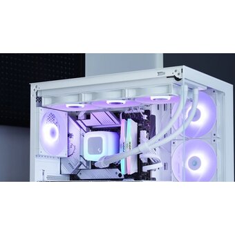  СВО DEEPCOOL LE360 WH V2 LGA1851/1700/1200/115X/AM5/AM4 (TDP 300W, ARGB Lighting, Anti-Leak edition, PWM, Triiple Fan) 