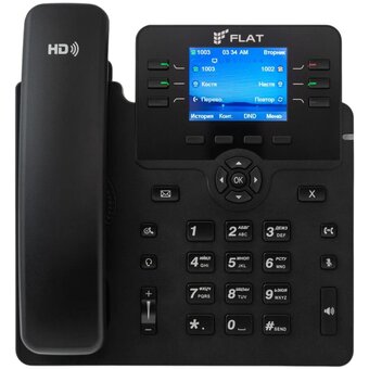  Телефон IP Флат Flat-Phone-B6 черный 