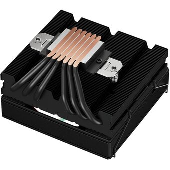  Кулер upHere H85KC6 Black ARGB / 6HPx6mm, 180W TDP, top flow, 1x120mm ARGB fan, 600-1650RPM, 68 CFM, 25dBA 
