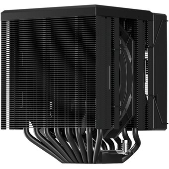 Кулер upHere UE2KC8 Black ARGB / 8HPx6mm, 280W TDP, dual tower, 2x120mm ARGB fans, 600-1650RPM, 68 CFM, 25dBA 