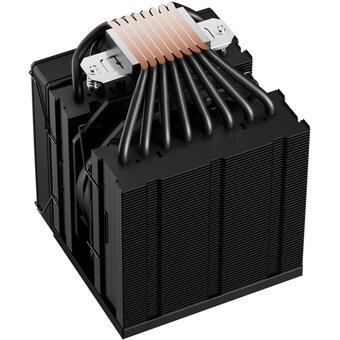  Кулер upHere UE2KC8 Black ARGB / 8HPx6mm, 280W TDP, dual tower, 2x120mm ARGB fans, 600-1650RPM, 68 CFM, 25dBA 