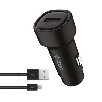  АЗУ TTEC 2CKS30CS SmartCharger 2.4A Car Charger + USB-C Cable Black 