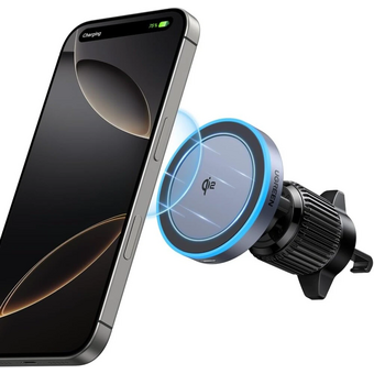  АЗУ UGREEN W708 (35970) 15W Magnetic Car Wireless Charger Qi2 For Air Vent Mount Black 