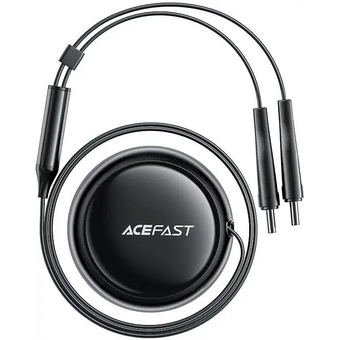  АЗУ ACEFAST AF-B13-BK 53W 2-in-1 USB-A/2*USB-C car charger with retractable cable Black 