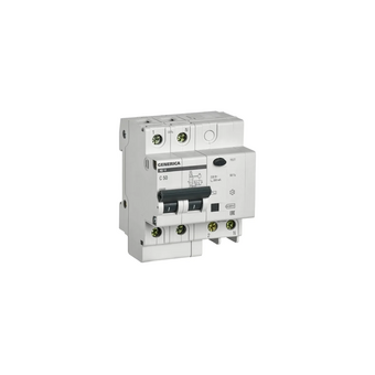  Дифавтомат IEK АД12 Generica (MAD15-2-050-C-300) 50A тип C 4.5kA 300мА AC 2П 230В серый 