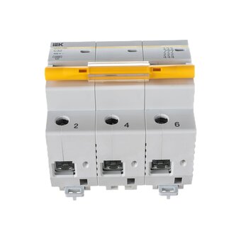  Выключатель автоматический IEK ВА47-100 (MVA40-3-032-C) 32A тип C 10kA 3П 400В белый 