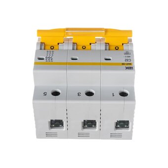  Выключатель автоматический IEK ВА47-100 (MVA40-3-032-C) 32A тип C 10kA 3П 400В белый 