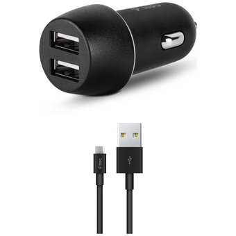  АЗУ TTEC 2CKS21MS SmartCharger Duo 3.1A In Car Charger with Micro USB Cable Black 