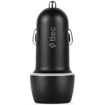 АЗУ TTEC 2CKS21MS SmartCharger Duo 3.1A In Car Charger with Micro USB Cable Black 