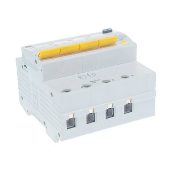 Дифавтомат IEK АД14 (MAD10-4-040-C-030) 40A тип C 4.5kA 30мА AC 4П 400В белый 