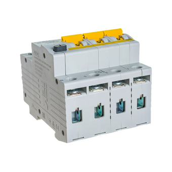  Дифавтомат IEK АВДТ 34 (MAD22-6-016-C-30) 16A тип C 6kA 30мА A 4П 400В белый 