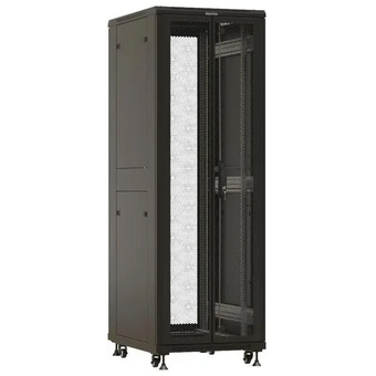  Шкаф серверный Hyperline TTBR-3268-DD-RAL9004 напольный 32U 600x800мм 