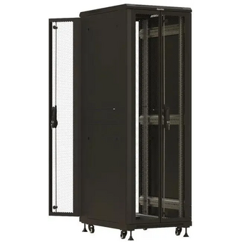  Шкаф серверный Hyperline TTBR-3268-DD-RAL9004 напольный 32U 600x800мм 