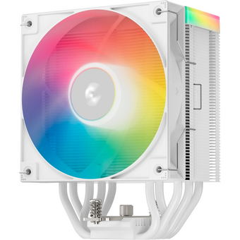  Кулер DEEPCOOL AG500 WH ARGB V2 LGA1700/1200/115X/AM5/AM4 (TDP 240W, PWM, ARGB Fan 120mm, 5 тепл. трубок, белый) Ret 