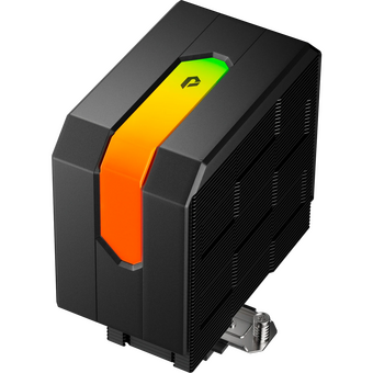 Кулер upHere UP1KC4C Black ARGB / 4HPx6mm, 230W TDP, single tower, 1x120mm ARGB fan, 600-1650RPM, 68 CFM, 25dBA 