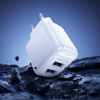  СЗУ BOROFONE BAS41A Potential dual-port iP белый 
