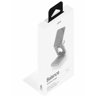  Беспроводное зарядное устройство uBear WL09SL31-ADM Balance MagSafe 25Вт серебристый 