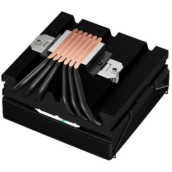  Кулер upHere H85K6 Black / 6HPx6mm, 180W TDP, top flow, 1x120mm fan, 600-1650RPM, 68 CFM, 25dBA 