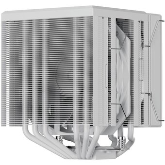  Кулер upHere UE2TC6 White ARGB / 6HPx6mm, 265W TDP, dual tower, 2x120mm ARGB fans, 600-1650RPM, 68 CFM, 25dBA 
