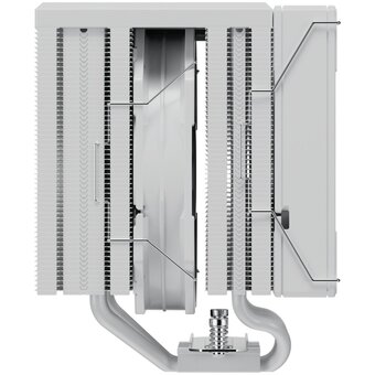  Кулер upHere UE2TC6 White ARGB / 6HPx6mm, 265W TDP, dual tower, 2x120mm ARGB fans, 600-1650RPM, 68 CFM, 25dBA 