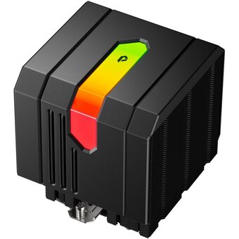 Кулер upHere UP2KC6C Black ARGB / 6HPx6mm, 265W TDP, dual tower, 2x120mm ARGB fans, 600-1650RPM, 68 CFM, 25dBA 