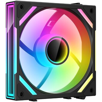  Вентилятор XASTRA FS120B ARGB reverse single pack 120x120x25мм (PWM, ARGB, Infinity lighting effect., Daisy-chain , 800-2000 rpm, black) 
