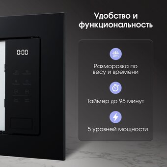  Встраиваемая микроволновая печь Zigmund & Shtain BMO 26 B 