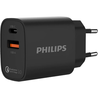  СЗУ Philips DLP4317CB/70 PD20W+QC3.0 черный 