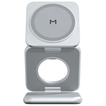 Беспроводное зарядное устройство Magssory WCH043 Fold для Samsung серебро 