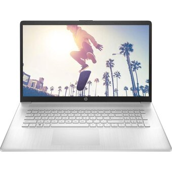  Ноутбук HP 17-cn3052ci (B09K3EA) Core i5 1334U 16Gb SSD512Gb Intel UHD Graphics 17.3" IPS FHD (1920x1080) FreeDOS silver WiFi BT Cam 