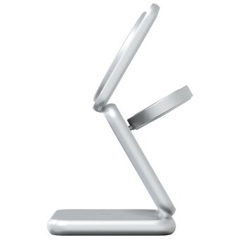  Беспроводное зарядное устройство Magssory WCH043 Fold для Samsung серебро 