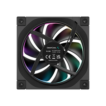  Вентилятор DEEPCOOL FL12R 120x120x25мм (PWM, ARGB, черный, 500-2150об/мин) Color Box 
