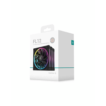  Вентилятор DEEPCOOL FL12-3 in 1 120x120x25мм (PWM, ARGB, черный, 500-2150об/мин) Color Box 