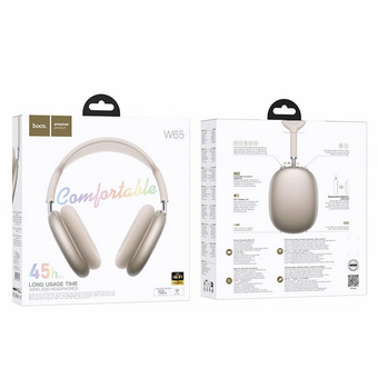  Наушники полноразмерные bluetooth HOCO W65 Happy бежевый 