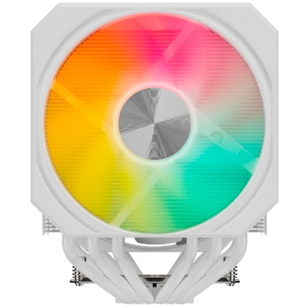  Кулер upHere UP2TC6C White ARGB / 6HPx6mm, 265W TDP, dual tower, 2x120mm ARGB fans, 600-1650RPM, 68 CFM, 25dBA 