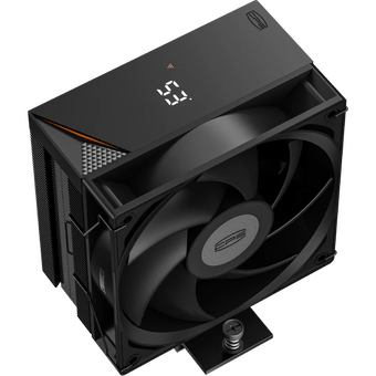  Кулер PcCooler RT400 Digital BK (230W, 4-pin PWM, LED temp., 152mm, Al/Cu, 4x6mm, 1x120mm, 73.32CFM, 34.9dBA, 2200RPM) 