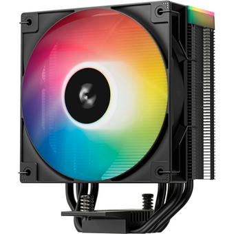  Кулер DEEPCOOL AG400 BK ARGB V2 LGA1851/1700/1200/115X/AM5/AM4 (TDP 220W, PWM, ARGB Fan 120mm, 4 тепл. трубки, черный) Ret 