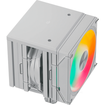  Кулер upHere UE2TC8 White ARGB / 8HPx6mm, 280W TDP, dual tower, 2x120mm ARGB fans, 600-1650RPM, 68 CFM, 25dBA 