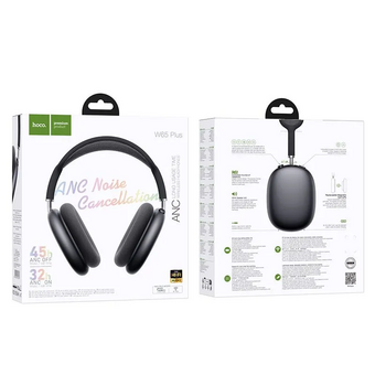  Bluetooth гарнитура HOCO W65 Plus Happy ANC BT headphones deep space gray 