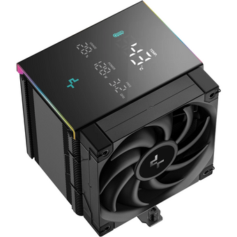  Кулер DEEPCOOL AK500 Digital Pro LGA20XX/1700/1200/115X/AM5/AM4 (TDP 240W, PWM, Fan 120mm, 5 тепл. трубок, ARGB, черный) Ret 