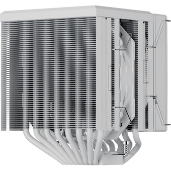  Кулер upHere UE2TC8 White ARGB / 8HPx6mm, 280W TDP, dual tower, 2x120mm ARGB fans, 600-1650RPM, 68 CFM, 25dBA 