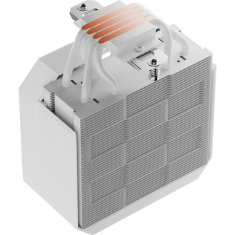 Кулер upHere UP1T4 White / 4HPx6mm, 230W TDP, single tower, 1x120mm fan, 600-1650RPM, 68 CFM, 25dBA 