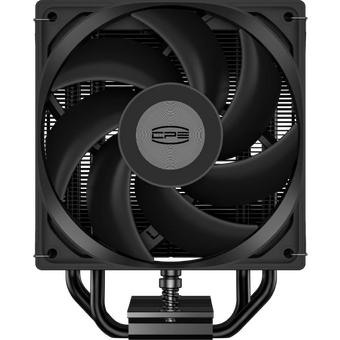  Кулер PcCooler RT400 Digital BK (230W, 4-pin PWM, LED temp., 152mm, Al/Cu, 4x6mm, 1x120mm, 73.32CFM, 34.9dBA, 2200RPM) 
